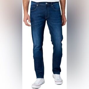 Blank NYC Wooster Slim Fit Indigo Denim Jeans Blue 36x32 Inside Pocket Cowboy